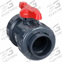 ASAHI Manual Two-Way Ball Valve: 4 in, PVC, Straight, Socket x Socket, 150 psi Max. Pressure (CWP) (MPN 1602040). Key specifications — Brand: ASAHI; Handle: Tee.