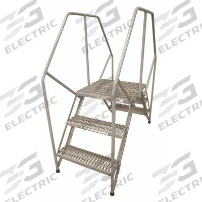COTTERMAN Crossover Ladder: 2.5 ft Platform Ht, Steel, Serrated, 350 lb Load Capacity - Max - Easy Descent Crossover Ladders