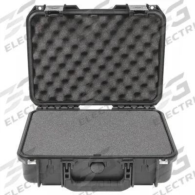 SKB Protective Case: 10 1/2 in x 15 in x 4 1/2 in Inside, Pick and Pluck, Black - Suitcase-Style Cases