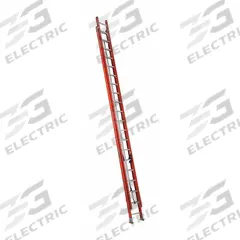LOUISVILLE LADDER Extension Ladder: 40 ft Ladder Size, Fiberglass, 300 lb Load Capacity, 93 lb Wt (MPN FE3240). Key specifications — Color: Orange; Brand: LOUISVILLE LADDER; Included Features: Mar-Resistant End Caps; Removable Fly: Fixed.