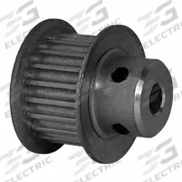 DAYTON Timing Pulley: Modified Curvilinear, Fixed, For GT Timing Belt Section, For 9 mm Belt Wd (MPN 20-3P09-6FA2). Key specifications — Brand: DAYTON; Finish: Clear Anodized; For Belt Series: Powerhouse®.