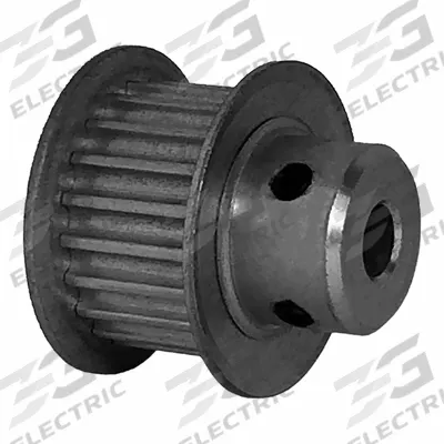 Dayton Timing Pulley: Modified Curvilinear, Fixed, For GT Timing Belt Section - GT Section Fixed-Bore Timing Pulleys with Hub
