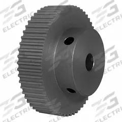DAYTON Timing Pulley: Modified Curvilinear, Fixed, For GT Timing Belt Section, For 9 mm Belt Wd (MPN 56-3P09-6A4). Key specifications — Brand: DAYTON; Finish: Clear Anodized; For Belt Series: Powerhouse®.