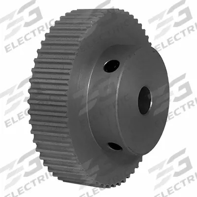 Dayton Timing Pulley: Modified Curvilinear, Fixed, For GT Timing Belt Section - GT Section Fixed-Bore Timing Pulleys with Hub