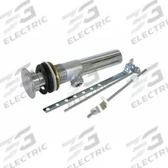KISSLER Drain Assembly: Brass, Chrome, 8 in Overall Ht, 1 1/4 in Overall Dia, Threaded (MPN 08-1004). Key specifications — Product Type: Drain Assembly; Brand: KISSLER; Finish: Chrome; Material: Brass; Includes: Grid.