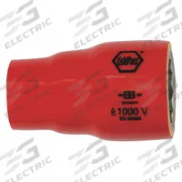 WIHA Insulated Socket: 1/2 in Drive Size, 1 1/4 in Socket Size, 1 5/8 in Overall Lg, 12-Point, Std (MPN 31722). Key specifications — attr1204321: Not Tether Capable; attr1204320: Chrome; attr1204316: WIHA.
