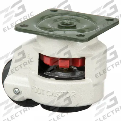 BUILDPRO Welding Table Caster: 7.3 in Ht, M20 - Leveling Casters