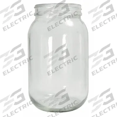 APPROVED VENDOR Sampling Bottle: 1.92 L, 83-400, Colorless, 6 Bottles - Clear Wide Mouth Round Glass Lab Bottles