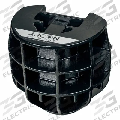 ALTOR LOCKS Coupler Lock: Black, Stainless Steel, Powder Coated - Coupler Locks