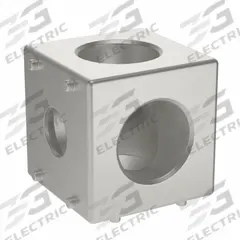 Squared Corner Connector: Squared Corner Connector, 40 Series, 40 mm x 40.1 mm x 40 mm, 3 Holes (MPN 093WW406N08). Key specifications — Material: Aluminum; Brand: FATH INC.; Finish: Lacquer.