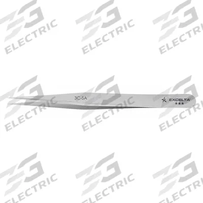 EXCELTA Tweezers: Stainless Steel, Point, Straight Tip - High-Precision Tweezers