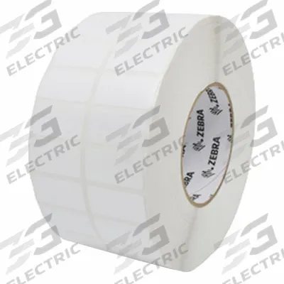 ZEBRA Barcode Printer Labels: 1 1/2 in Label Wd, 3/4 in Label Ht, White, 3 in Core Dia. - Industrial Thermal Transfer Labels