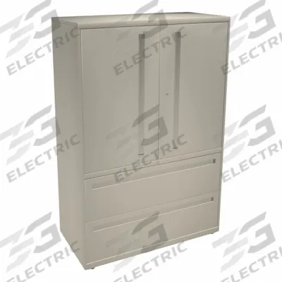 HON Lateral File Cabinet with Drawer: Putty, 5 Drawers, 64 1/4 in Overall Ht - Lateral File Cabinets