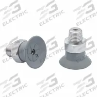 SCHMALZ Vacuum Pad Assembly: 1/8 in NPT, 2.6 mm Pad Dia, NBR, 55 A, Gray, 15.3 mm Pad Ht (MPN 10.01.01.15014). Key specifications — attr1019168: 55 A; attr1019165: 10.01.01.15014; attr1019167: SCHMALZ; attr1019180: Gray.
