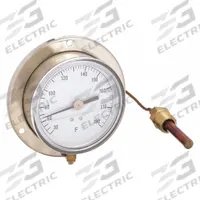 APPROVED VENDOR Analog Panel Mount Thermometer: 30°F to 180°F, ±1°F Scale Division, 3.5 in Dial Dia (MPN 12U641). Key specifications — Brand: APPROVED VENDOR; Accuracy: ±1 °F Scale Division.