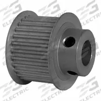 DAYTON Timing Pulley: Modified Curvilinear, Fixed, For GT Timing Belt Section, For 15 mm Belt Wd (MPN 28-3P15-6FA5). Key specifications — Brand: DAYTON; Finish: Clear Anodized; For Belt Series: Powerhouse®.
