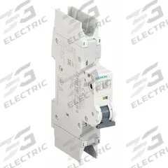 SIEMENS IEC Miniature Circuit Breaker: 15 A Amps, 60V DC, 10kA at 277V AC, Screw Clamp, 5SJ4, AC/DC (MPN 5SJ41187HG42). Key specifications — Brand: SIEMENS; DC Voltage Rating: 60V DC; Max. AIR Rating: 10kA at 277V AC; Terminal Connection: Screw Clamp; AC Voltage Rating: 277V AC.