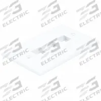 MONOPRICE Wall Plate: White, 1 Gang, 3 Port, Flat Module, Plastic, Horizontal (MPN 6729). Key specifications — Brand: MONOPRICE; Material: Plastic; Color: White; Compatible Connector Type: RJ45; Outlet Orientation: Horizontal; Module Style: Flat.