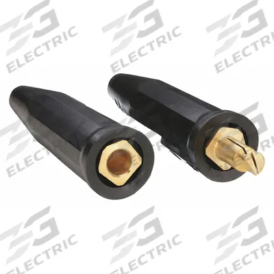 APPROVED VENDOR Welding Cable Connector: 4 AWG to 1 AWG, Single Ball-Point - Tweco-Style Welding Cable Connector Sets