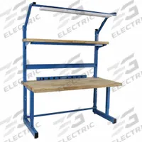 BENCHPRO Workbenches: Adj Ht, Laminate, 72 in x 30 in, 5,000 lb Overall Load Capacity, Blue (MPN DDC-6). Key specifications — Brand: BENCHPRO; Height Adjustability: Adjustable Height.