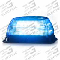 CODE 3 Beacon Light: Emergency Vehicle Beacon, Blue, 78.6 W Watt, Blue, SAE J845 Class 1, LED, IP67 (MPN SB48BB). Key specifications — Brand: CODE 3; Lens Color: Blue; Number of Flash Patterns: 15; Installation Type: Permanent; Operating Voltage: 12-24V DC.