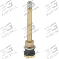 HALTEC Truck/Bus Tire Valve: Tire Valve, Clamp-In, 180° Valve Stem Angle, Straight, Buses/Trucks (MPN TV-570A-10). Key specifications — Valve Type: Clamp-In; Thread Size: 0.305-32; Valve Shape: Straight; Color: Brass; Product Type: Tire Valve; Compatible Vehicle Type: Trucks; Material: Metal; Brand: HALTEC.
