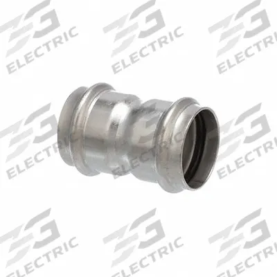 VIEGA PROPRESS Crimp Coupling Fitting: 1 1/4 in CTS x 1 1/4 in CTS Size, Straight - Standard Stainless Steel Press Tube Fittings