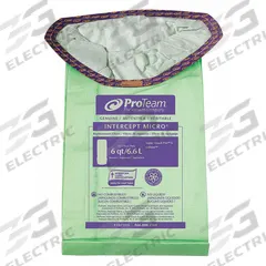PROTEAM Vacuum Bag: ProTeam, Dry, Paper, 2-Ply, Std, 107314. Key specifications — Compatible Vacuum Brand: ProTeam; Bag Pickup Type: Dry; Bag Material: Paper; Ply Count: 2-Ply; Brand: PROTEAM; Manufacturer Part Number: 107314.
