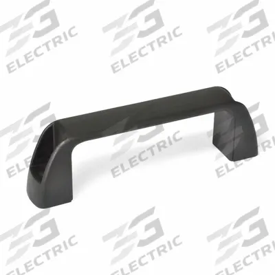 JW WINCO Pull Handle: Threaded Holes, Plastic, Black, 1/4"-20 Screw Size, 0.31 in - Standard Pull Handles