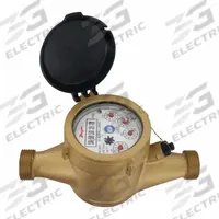 DWYER Water Meter: Flow Meter, Water, Electromagnetic, Brass, 1 in NPT, 1 in Connection Size, NPT (MPN WNT-A-C-06). Key specifications — Brand: DWYER; Display Type: Mechanical; Unit Of Measure: Gallons; Accuracy: +/-3% (Transitional Flow); Max. Voltage: 24VAC/DC; Mounting Orientation: Horizontal.