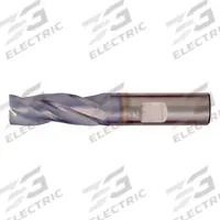 CLEVELAND Corner Radius End Mill: Carbide, TiAlN Coated, 3 Flute, 7/16" Mill Dia, 1" LOC, 0.02" Rad (MPN C80386)