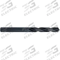 CHICAGO-LATROBE Silver and Deming Drill: 25 mm, 118° Split Point, Black Oxide HSS, 3-Flats Shank (MPN 52519). Key specifications — attr1235078: 0.9843.
