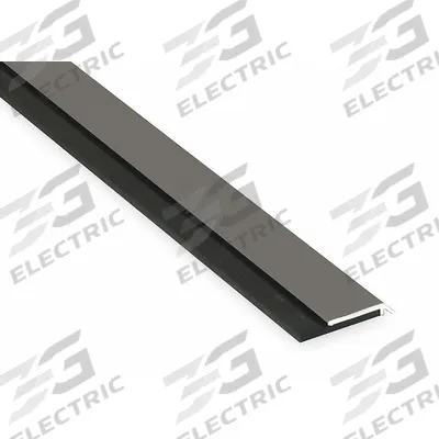 PEMKO Door Sweep: Single Fin Insert, Aluminum, 48 in Lg, 1/4 in Wd - Door Sweeps