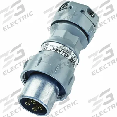 HUBBELL Pin and Sleeve Plug: Gray, 250V DC/600V AC, Single Phase, 30 A, 2 Pole - Hazardous Location Plugs