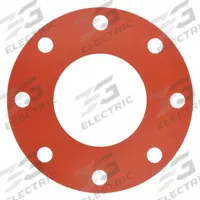 Full Face Flange Gasket: Class 150, Silicone, For 5 in Pipe, 1/8 in Thick, 5 9/16 in Inside Dia, Red (MPN 4CYX3). Key specifications — Brand: APPROVED VENDOR.