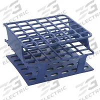 Tube Rack: 2 7/8 in Overall Wd, 5 in Overall Ht, 5 in Overall Lg, POM, Blue, (36) Wells, Benchtop (MPN HS27502B). Key specifications — Material: POM; Mounting Location: Benchtop; Color: Blue; Product Type: Test Tube Rack; Total Holding Capacity: (36) Wells; Brand: HEATHROW SCIENTIFIC.