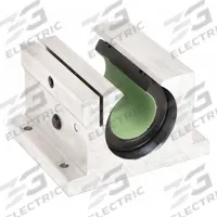 THOMSON Linear Pillow Block Bearing: Single, Self-Aligning, 1 1/4 in Inside Dia, TEP 950 (MPN FNYBUPBO20ALLS). Key specifications — Liner: TEP 950; Material: Aluminum.