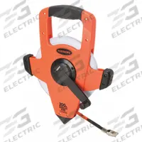 KESON Long Tape Measure: Assisted, OTRS10200H, SAE/Engineers Scale, 200 ft, 1/100 ft, Plastic, Auto. Key specifications — attr939846: OTRS10200H; attr939849: Fiberglass; attr939859: Nonmagnetic Single Hook; attr939850: Single-Sided; attr939855: 1/100 ft; attr944023: Hook End; attr940484: KESON; attr985224: Plastic.