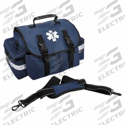 ERGODYNE Duffel Bag: 16 1/2 in L x 10 in W x 7 in D, Polyester, Blue, 11-20 in/21-30 in - Medical Duffel Bags