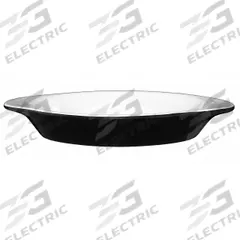 ITI Rarebit: 8 oz Capacity, 1 1/4 in Overall Dp, 4 1/8 in Overall Wd, 8 1/2 in Overall Lg (MPN WRO-8-EW-B). Key specifications — Material: Vitrified Stoneware; Brand: ITI; Color: European White/Black.