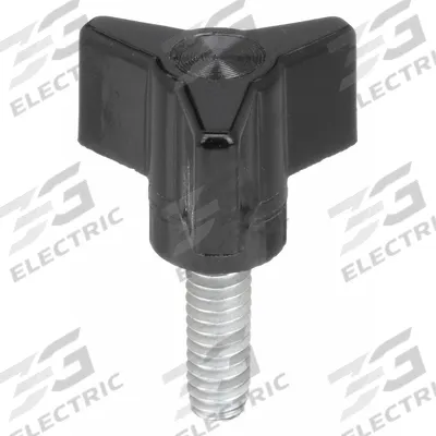 DAVIES Hand Knob: 3 Point, Thermoset, 1/4"-20 Thread, 1.13 in Dia - 3-Arm Knobs with Threaded Stud