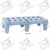 METRO Dunnage Rack: Assembled, 12 in x 22 in x 48 in, Polymer, 1,500 lb Load Capacity, Blue (MPN HP2248PDMB). Key specifications — Finish: Natural; Color: Blue; Brand: METRO; Material: Polymer; Assembled: Assembled; Resistance Properties: Antimicrobial; Bow-Tie Compatible: Yes; Included: Modular Connector.