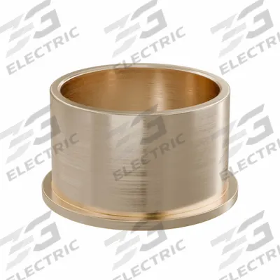 OILITE Flanged Sleeve Bearing: Bronze, SAE 841, 45 mm Bore, 51 mm OD, 32 mm Lg - Lubricated General Purpose Metallic Flanged Sleeve Bearings