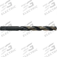 CLE-LINE Jobber Length Drill Bit: 4.5 mm, 135° Split Point, Black & Gold HSS, 3-Flats Shank (MPN C74008). Key specifications — attr1225567: 0.1772.
