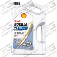 ROTELLA Engine Oil: Synthetic Blend, 1 gal Size, Bottle, 10W-30, T4 (MPN 550045144). Key specifications — SAE Grade: 10W-30; Brand: ROTELLA; Compatible Engine Type: Diesel Engines; Compatible Vehicle Type: Diesel Trucks; Oil Series: T4.