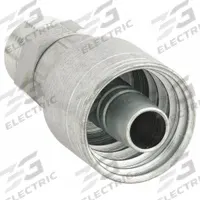 AEROQUIP Hydraulic Crimp Fitting: Steel x Steel, Straight, -6 For Hose Dash Size, Male x Genderless (MPN 1AA6MR6). Key specifications — Fitting Gender: Male x Genderless; Fitting Connection Type: ORS x Crimp; For Hose Dash Size: -6; Thread Size: 11/16"-16; Brand: AEROQUIP.