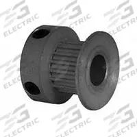 DAYTON Timing Pulley: Modified Curvilinear, Fixed, For GT Timing Belt Section, For 6 mm Belt Wd (MPN 18-2P06-6CA3). Key specifications — attr1328801: DAYTON; attr1328807: Clear Anodized; attr1328808: Powerhouse®.