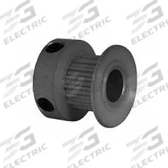 DAYTON Timing Pulley: Modified Curvilinear, Fixed, For GT Timing Belt Section, For 6 mm Belt Wd (MPN 18-2P06-6CA3). Key specifications — attr1328801: DAYTON; attr1328807: Clear Anodized; attr1328808: Powerhouse®.