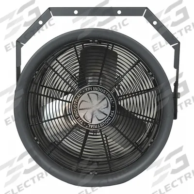 FOSTORIA Mounted Fan: 16 in Blade Dia, 120V AC, 1/2 hp Motor HP, Ceiling/Wall Mount - High-Velocity Industrial Wall-Mount Fans