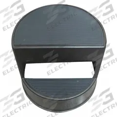APPROVED VENDOR Step Stool: 9.5 in Overall Ht, 350 lb Load Cap, 2 Steps, Plastic, Wt-Actuated (MPN 5M656). Key specifications — Product Type: Step Stool; Stacking: Not Stackable; Brand: APPROVED VENDOR; Color: Black; Feet Material: Plastic; Feet Type: Slip-Resistant; Folding: Not Foldable; Includes Handrails: Handrails Not Included.